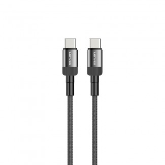 Lenyes LC546 Type-C to Type-C Örgü Tasarımlı Hızlı Şarj Özellikli Data ve Şarj Kablosu 60W 1M Lenyes LC546 Type-C to Type-C Örgü Tasarımlı Hızlı Şarj Özellikli Data ve Şarj Kablosu 60W 1M