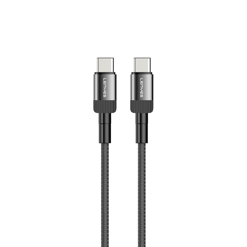 Bal-z Lenyes LC546 Type-C to Type-C Örgü Tasarımlı Hızlı Şarj Özellikli Data ve Şarj Kablosu 60W 1M