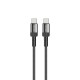Lenyes LC546 Type-C to Type-C Örgü Tasarımlı Hızlı Şarj Özellikli Data ve Şarj Kablosu 60W 1M Lenyes LC546 Type-C to Type-C Örgü Tasarımlı Hızlı Şarj Özellikli Data ve Şarj Kablosu 60W 1M