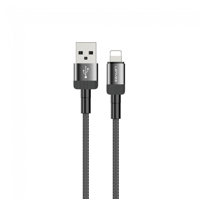 Lenyes LC546 USB-A to Lightning Örgü Tasarımlı Hızlı Şarj Özellikli Data ve Şarj Kablosu 12W 1M Lenyes LC546 USB-A to Lightning Örgü Tasarımlı Hızlı Şarj Özellikli Data ve Şarj Kablosu 12W 1M