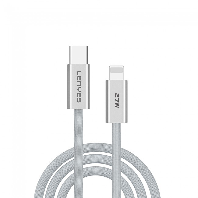 Lenyes LC551 Type-C to Lightning Hızlı Şarj Özellikli Data ve Şarj Kablosu 27W 1M Lenyes LC551 Type-C to Lightning Hızlı Şarj Özellikli Data ve Şarj Kablosu 27W 1M