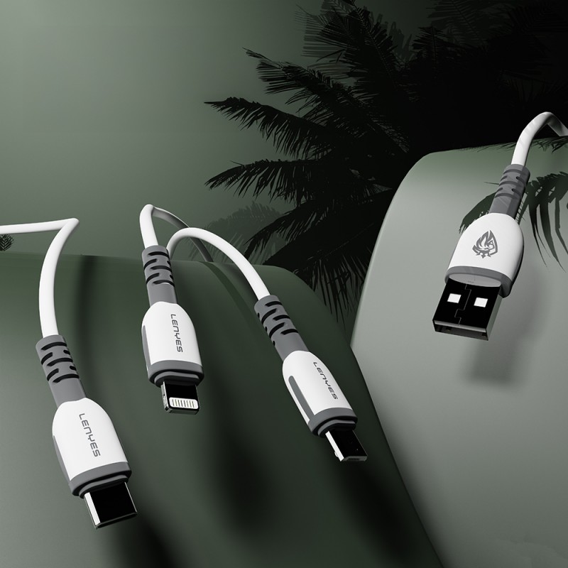 Bal-z Lenyes LC979 USB-A to Type-C Hızlı Şarj Özellikli Data ve Şarj Kablosu 2.4A 1M