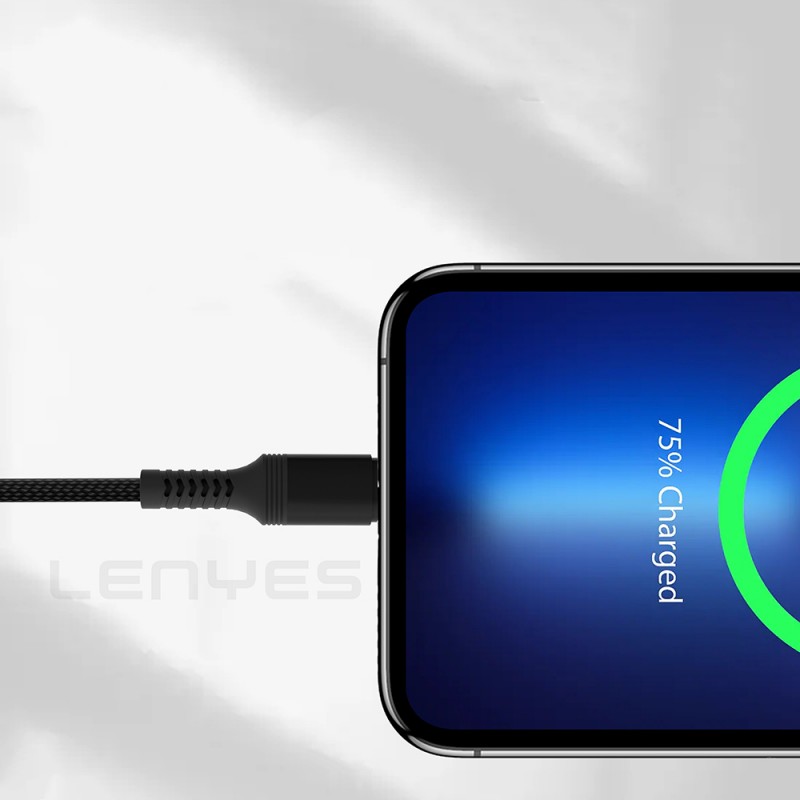 Bal-z Lenyes LC980 USB-A to Type-C Hızlı Şarj Özellikli Örgülü Data ve Şarj Kablosu 1M 2.4A