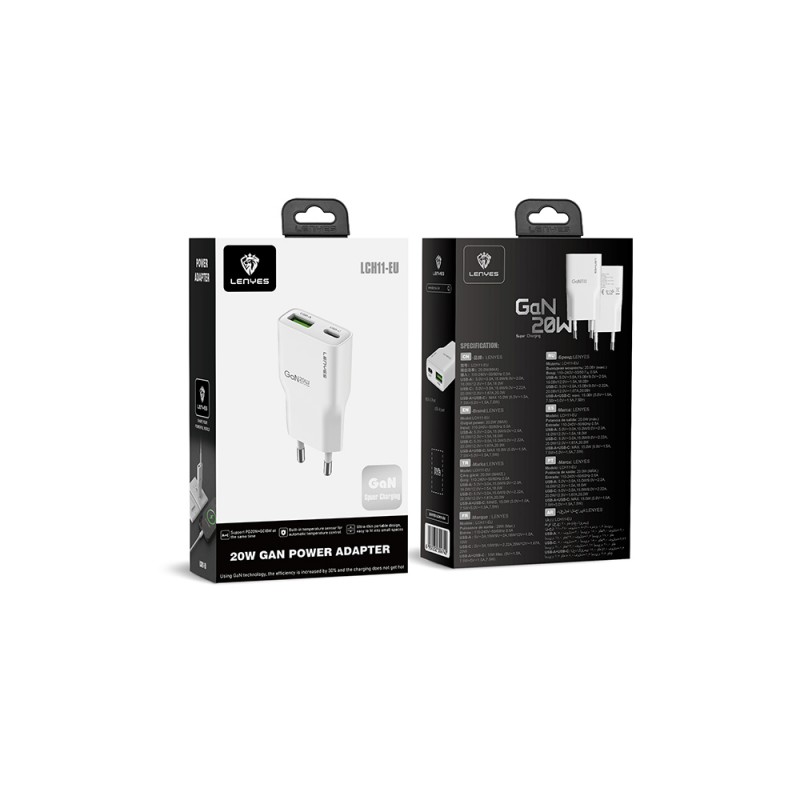 Bal-z Lenyes LCH11 Serisi GaN Teknolojili PD Hızlı Şarj Özellikli Şarj Başlığı 20W