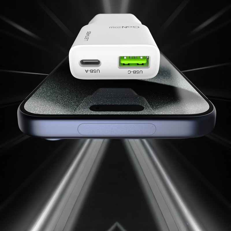 Bal-z Lenyes LCH11 Serisi Type-C to Type-C GaN Teknolojili PD Hızlı Şarj Özellikli Kablolu Şarj Seti 20W