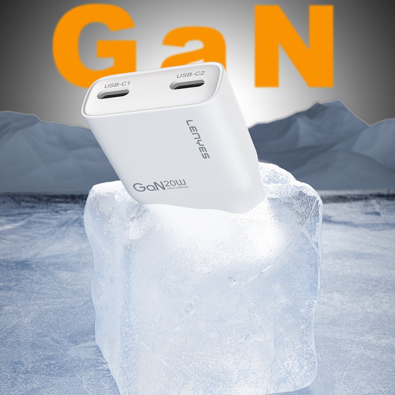 Bal-z Lenyes LCH15-EU TC-L Type-C to Lightning GaN Teknolojili PD Hızlı Şarj Özellikli Şarj Seti 20W