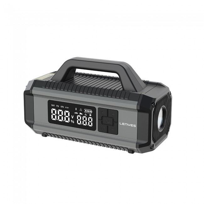 Lenyes LCI202 LED Işıklı Araç Akü Acil Durum Takviye Güç Kaynağı ve Hava Kompresörü 12V 150W 10000mAh Lenyes LCI202 LED Işıklı Araç Akü Acil Durum Takviye Güç Kaynağı ve Hava Kompresörü 12V 150W 10000mAh