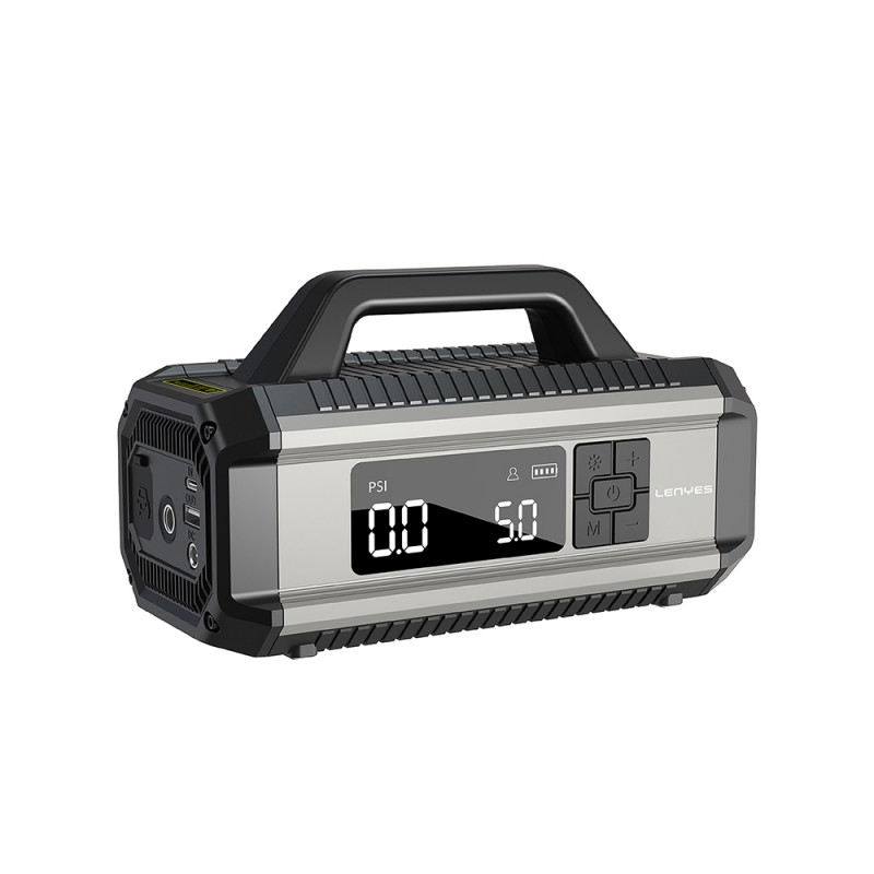 Bal-z Lenyes LCI202 LED Işıklı Araç Akü Acil Durum Takviye Güç Kaynağı ve Hava Kompresörü 12V 150W 10000mAh