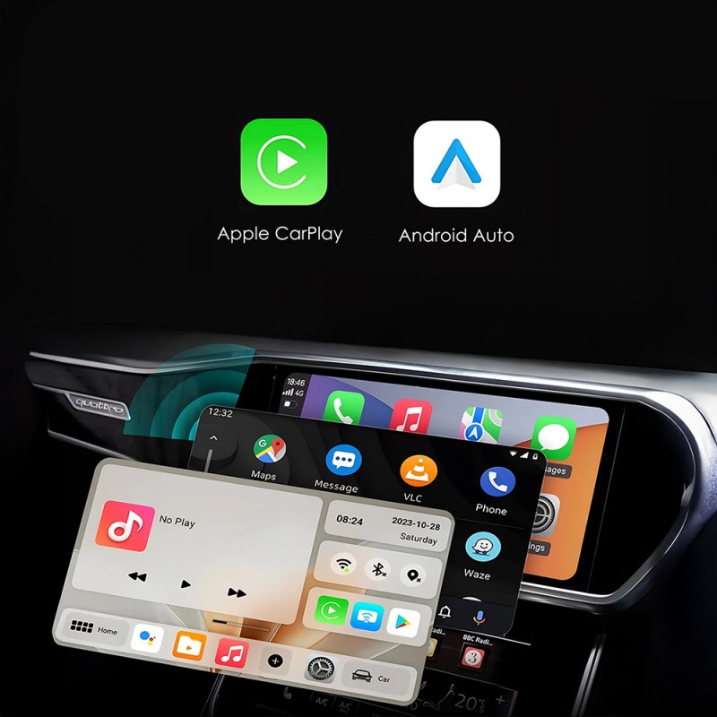 Bal-z Lenyes LCP02 Android Auto Destekli CarPlay USB Bluetooth 5.0 Wireless Transmitter Adaptör