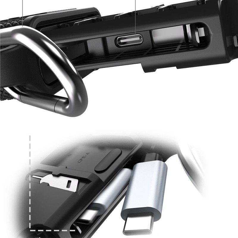 Bal-z Lenyes LCR01 Type-C Kablolu Su Geçirmez Çoklu Kart Depolama ve Okuyucu Kutusu 10 Gbps