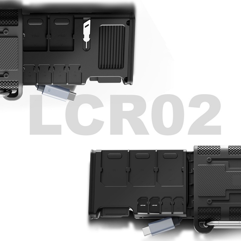 Bal-z Lenyes LCR02 Type-C Kablolu Su Geçirmez Çoklu Kart Depolama ve Okuyucu Kutusu 10 Gbps