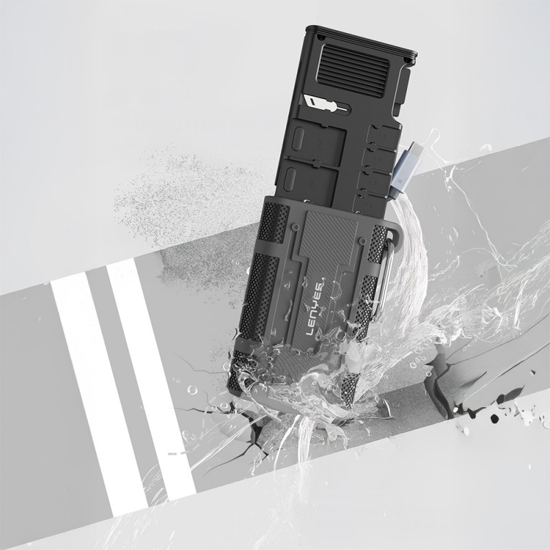 Bal-z Lenyes LCR02 Type-C Kablolu Su Geçirmez Çoklu Kart Depolama ve Okuyucu Kutusu 10 Gbps