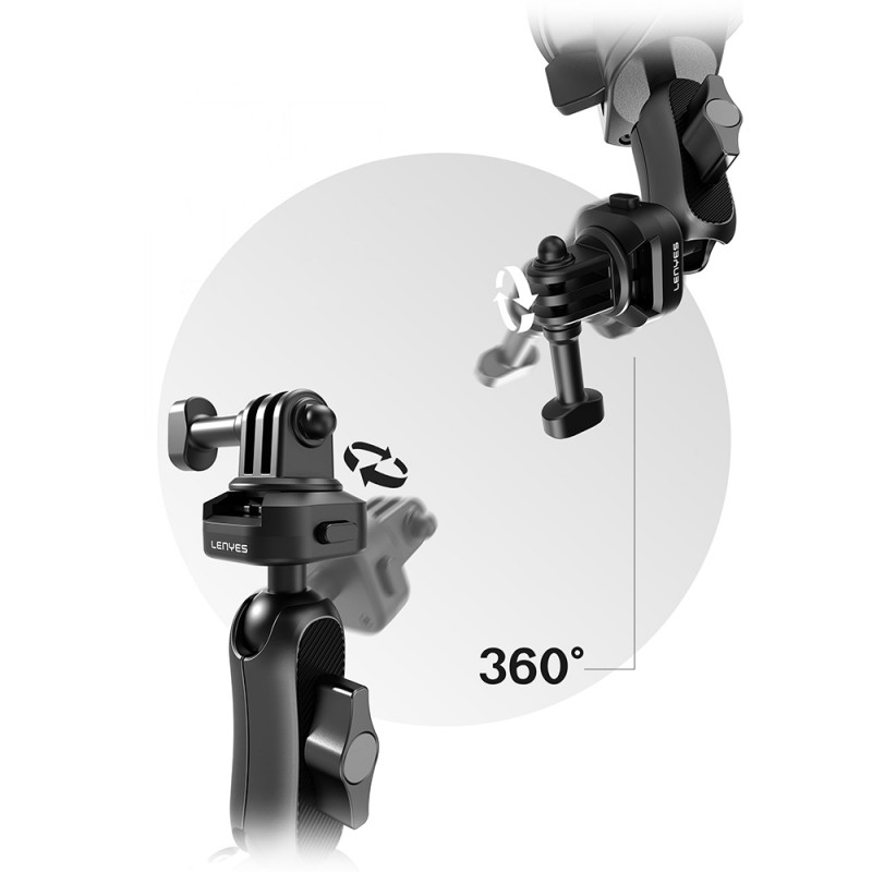Bal-z Lenyes LCT102 Teleskopik Vantuzlu Tasarım Aksiyon Kamera Tutucu