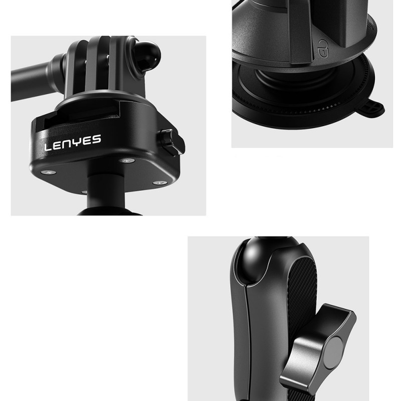 Bal-z Lenyes LCT102 Teleskopik Vantuzlu Tasarım Aksiyon Kamera Tutucu