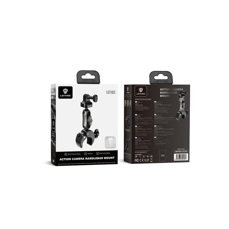 Bal-z Lenyes LCT103 Bisiklet ve Motosiklet Aksiyon Kamera Tutucu