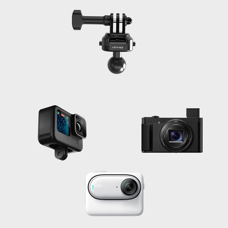 Bal-z Lenyes LCT103 Bisiklet ve Motosiklet Aksiyon Kamera Tutucu