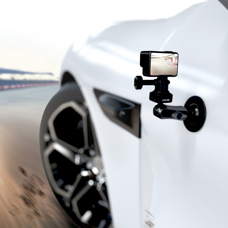 Bal-z Lenyes LCT104 Teleskopik Vantuzlu Tasarım Aksiyon Kamera Tutucu