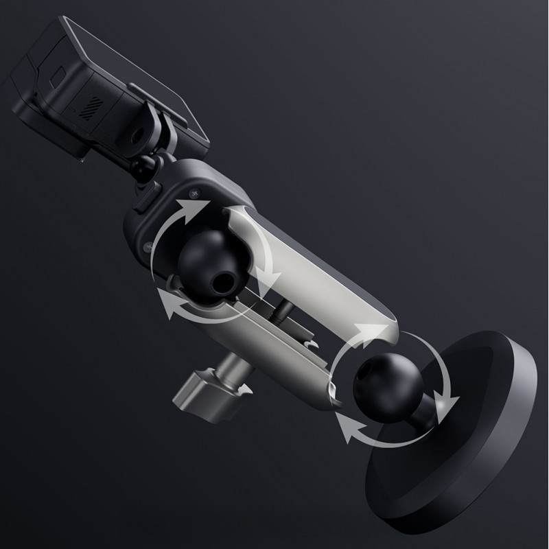 Bal-z Lenyes LCT105 Teleskopik Vantuzlu Tasarım Aksiyon Kamera Tutucu