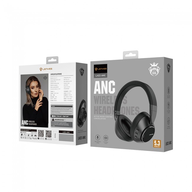 Lenyes LH23 ANC Özellikli Kulak Üstü Bluetooth Kulaklık v5.4 Lenyes LH23 ANC Özellikli Kulak Üstü Bluetooth Kulaklık v5.4
