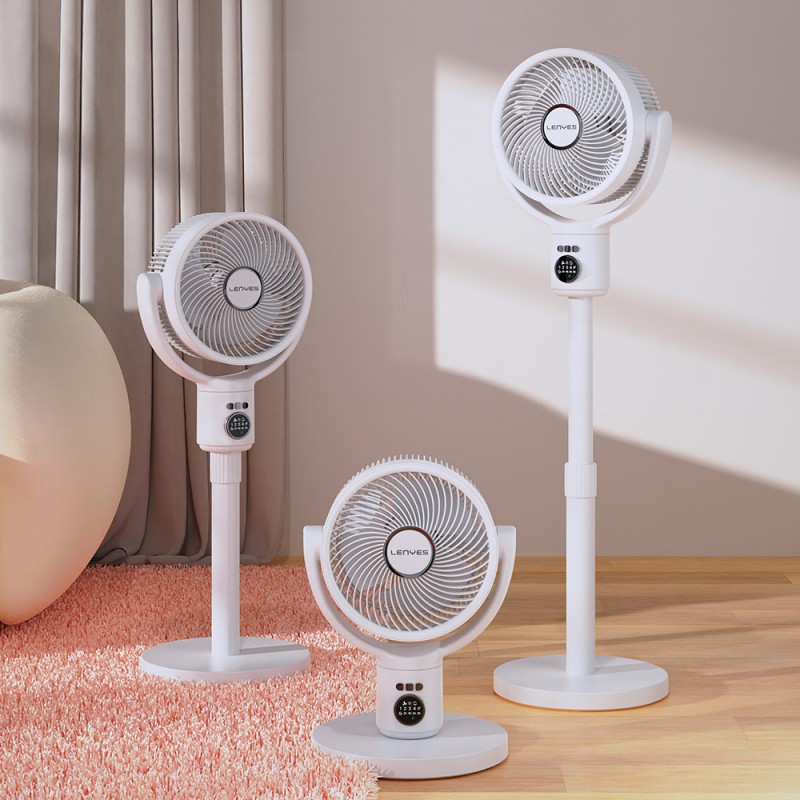 Bal-z Lenyes LHF10 Dijital LED Göstergeli 5 Kademeli Uzaktan Kumandalı Uzayabilen Gövdeli 10 inç Fan