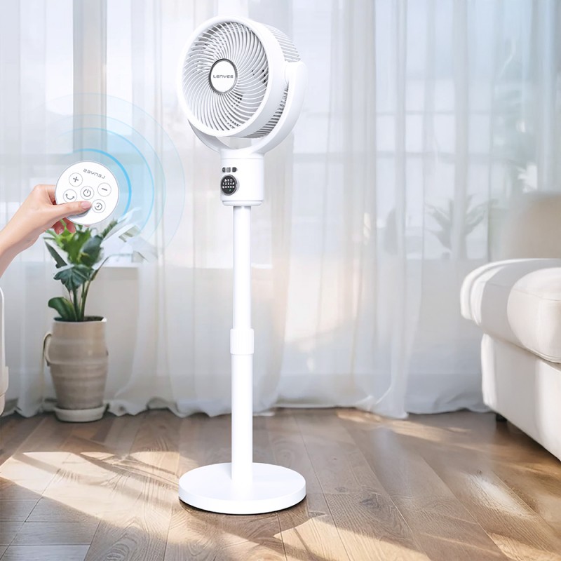 Bal-z Lenyes LHF10 Dijital LED Göstergeli 5 Kademeli Uzaktan Kumandalı Uzayabilen Gövdeli 10 inç Fan