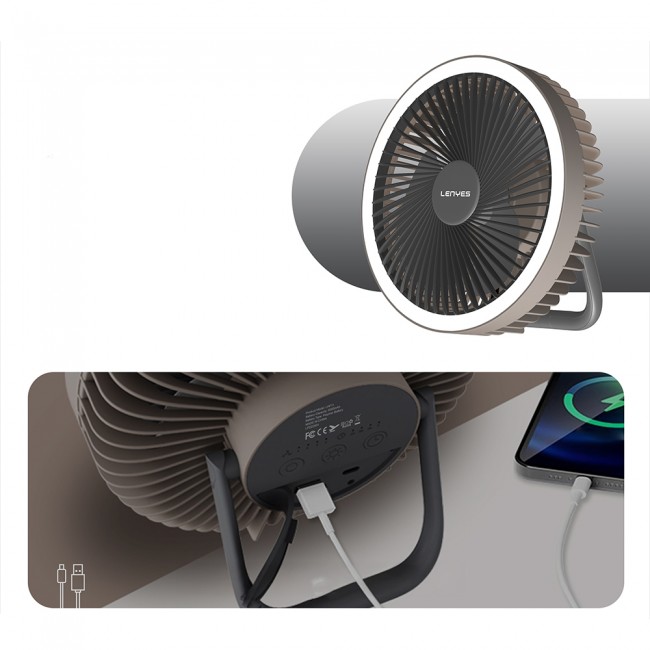 Lenyes LHF11 Led Işıklı 4 Kademeli Çok Fonksiyonlu Soğutucu Fan Lenyes LHF11 Led Işıklı 4 Kademeli Çok Fonksiyonlu Soğutucu Fan