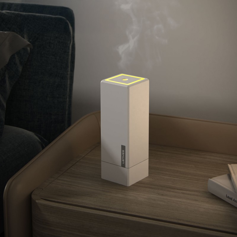 Bal-z Lenyes LHU02 Küp Tipi RGB Atmosfer Işıklı Nano Sprey Sessiz Hava Nemlendirici