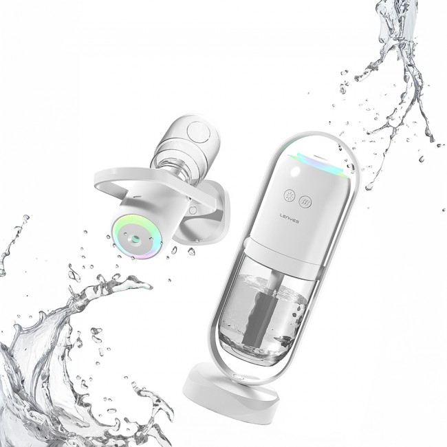 Lenyes LHU04 Kum Saati Tipi 360 Derece Dönebilen RGB Atmosfer Işıklı Sessiz Hava Nemlendirici Lenyes LHU04 Kum Saati Tipi 360 Derece Dönebilen RGB Atmosfer Işıklı Sessiz Hava Nemlendirici