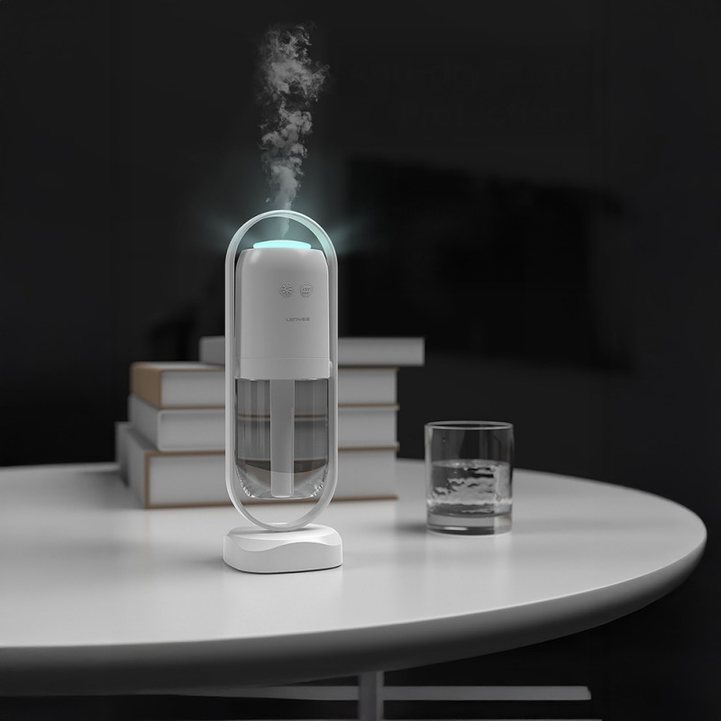 Bal-z Lenyes LHU04 Kum Saati Tipi 360 Derece Dönebilen RGB Atmosfer Işıklı Sessiz Hava Nemlendirici