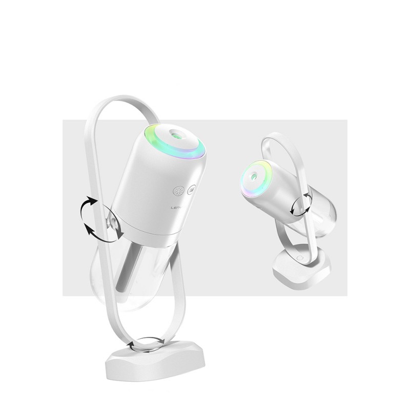 Bal-z Lenyes LHU04 Kum Saati Tipi 360 Derece Dönebilen RGB Atmosfer Işıklı Sessiz Hava Nemlendirici