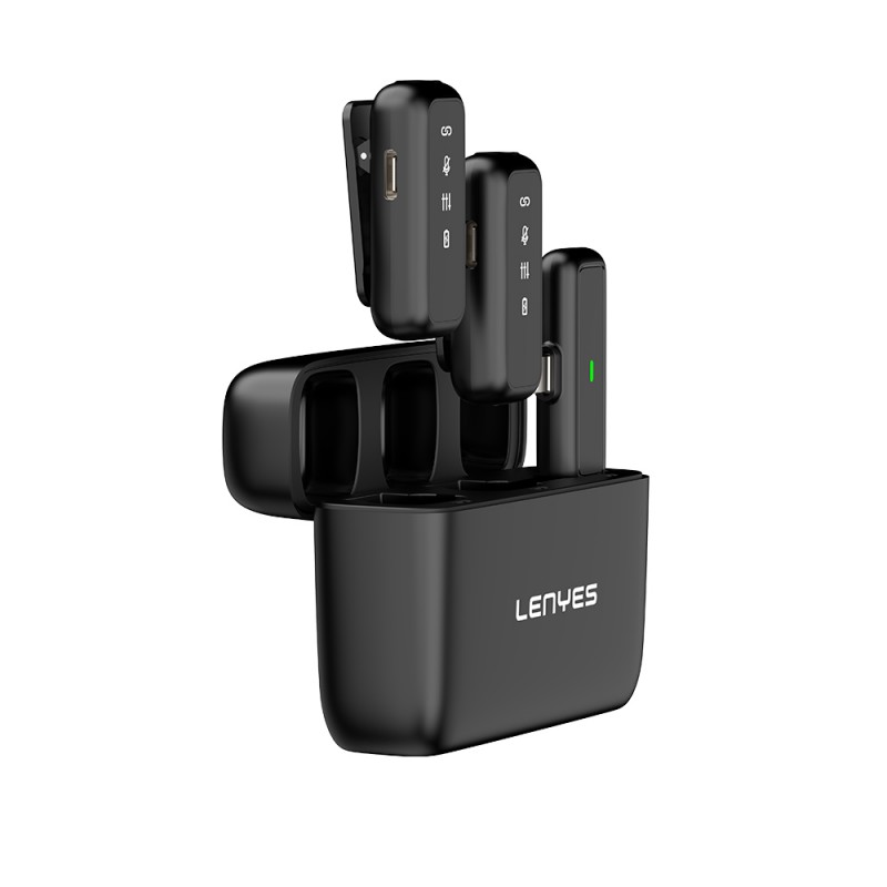 Bal-z Lenyes LM201 Lightning Şarj Portlu Kablosuz Yaka Mikrofonu