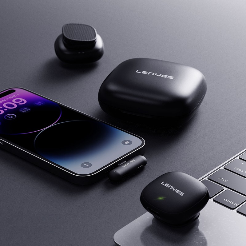 Bal-z Lenyes LM210 Type-C Portlu Yapay Zeka Gürültü Önleyici Özellikli Kablosuz Yaka Mikrofonu