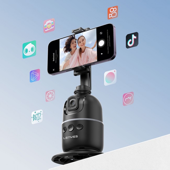 Lenyes LPH104 Canlı Yayın 360 Derece Dönebilen Akıllı Yüz Tanıma Takip Standı Lenyes LPH104 Canlı Yayın 360 Derece Dönebilen Akıllı Yüz Tanıma Takip Standı