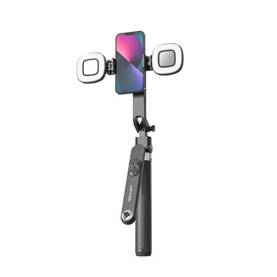 Bal-z Lenyes LPH108 Canlı Yayın Dolgu Işıklı Kumandalı 360 Derece Dönebilen Selfie Çubuğu ve Tripod