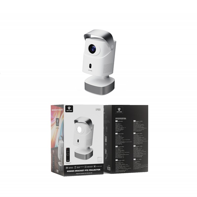 Bal-z Lenyes LPR01 2.69" LCD Projektör Yansıtma Cihazı Otomatik ve Manuel Keystone Özellikli