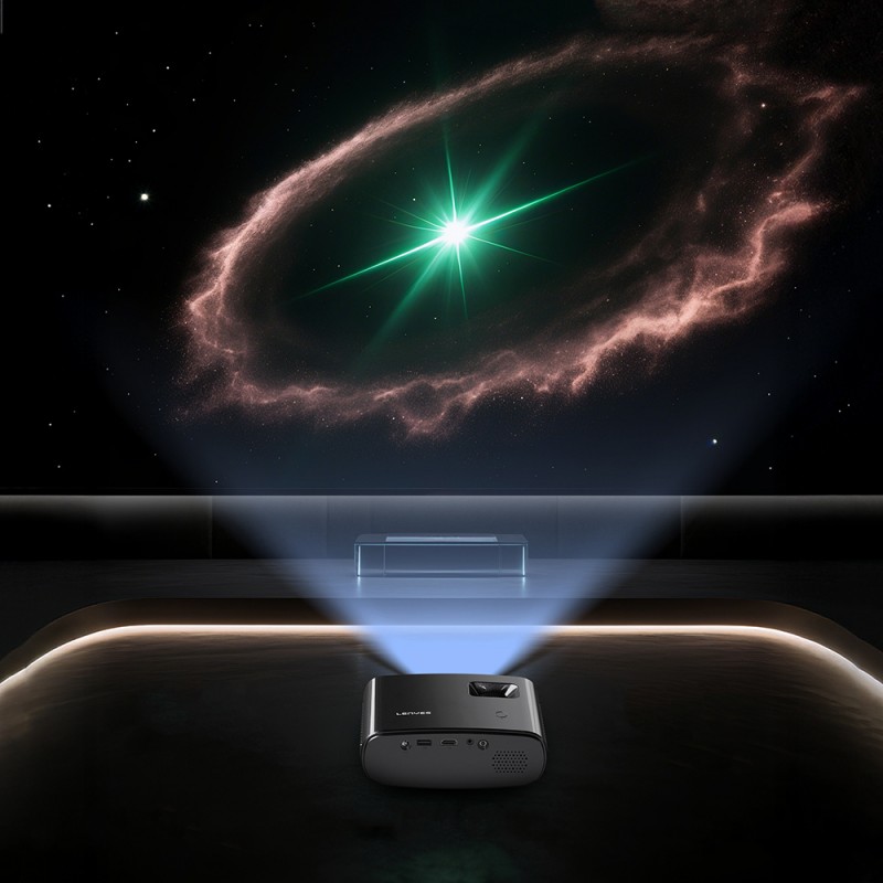 Bal-z Lenyes LPR04 Pro 2 inç LCD 100 ANSI Lümen Projektör Yansıtma Cihazı