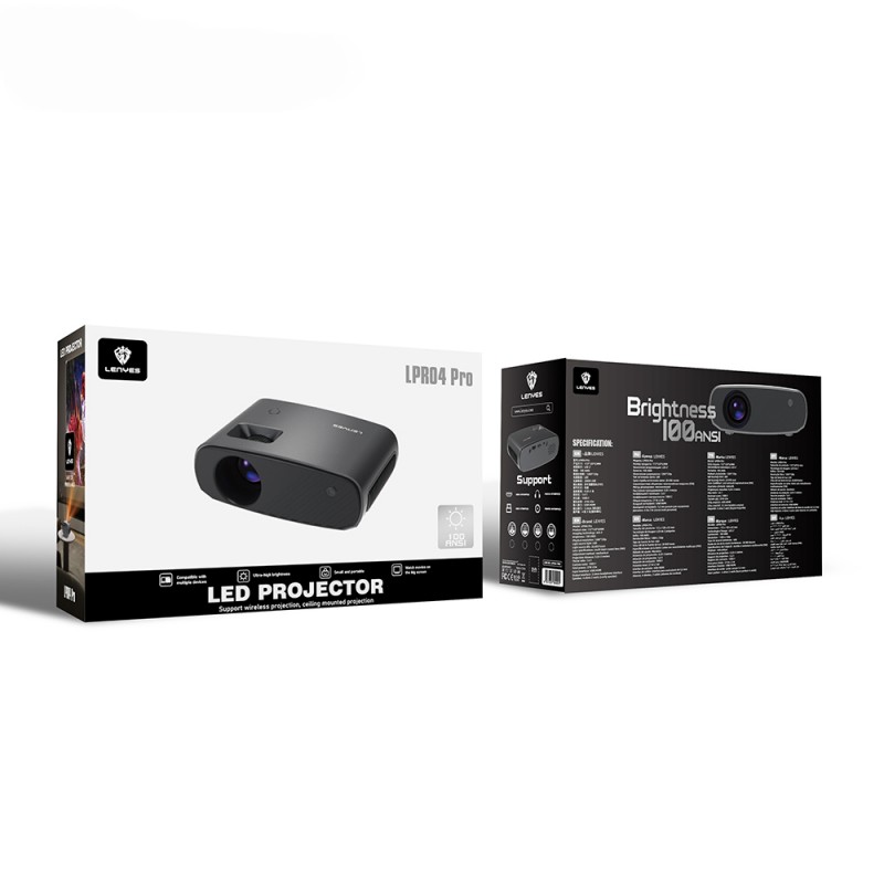 Bal-z Lenyes LPR04 Pro 2 inç LCD 100 ANSI Lümen Projektör Yansıtma Cihazı