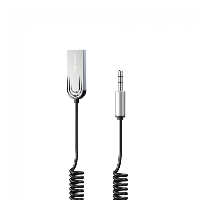 Lenyes LR208 Spiral Kablo Tasarımlı Dahili Mikrofonlu Kablosuz Ses Alıcı AUX Bluetooth v5.3 Adaptör Lenyes LR208 Spiral Kablo Tasarımlı Dahili Mikrofonlu Kablosuz Ses Alıcı AUX Bluetooth v5.3 Adaptör