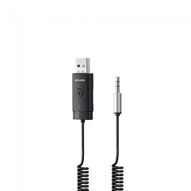 Lenyes LR209 Spiral Kablo Tasarımlı Dahili Mikrofonlu Kablosuz Ses Alıcı AUX Bluetooth v5.3 Adaptör Lenyes LR209 Spiral Kablo Tasarımlı Dahili Mikrofonlu Kablosuz Ses Alıcı AUX Bluetooth v5.3 Adaptör