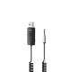 Lenyes LR209 Spiral Kablo Tasarımlı Dahili Mikrofonlu Kablosuz Ses Alıcı AUX Bluetooth v5.3 Adaptör Lenyes LR209 Spiral Kablo Tasarımlı Dahili Mikrofonlu Kablosuz Ses Alıcı AUX Bluetooth v5.3 Adaptör