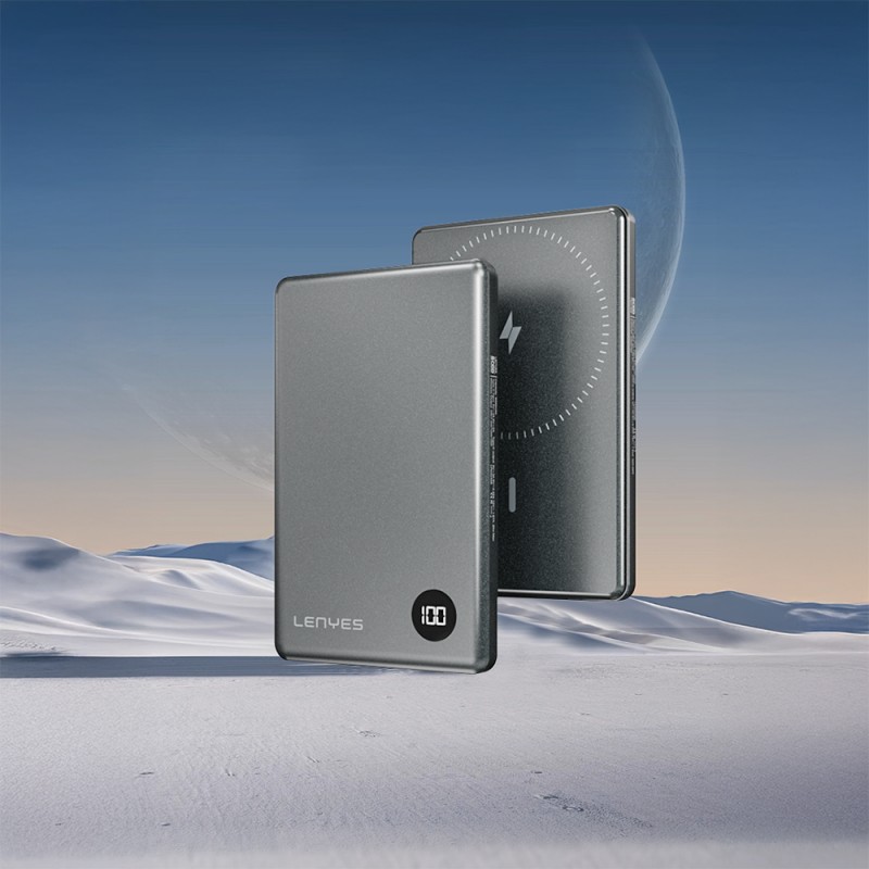 Bal-z Lenyes PW037D Ultra İnce Dijital LED Ekranlı Wireless Powerbank 5000mAh