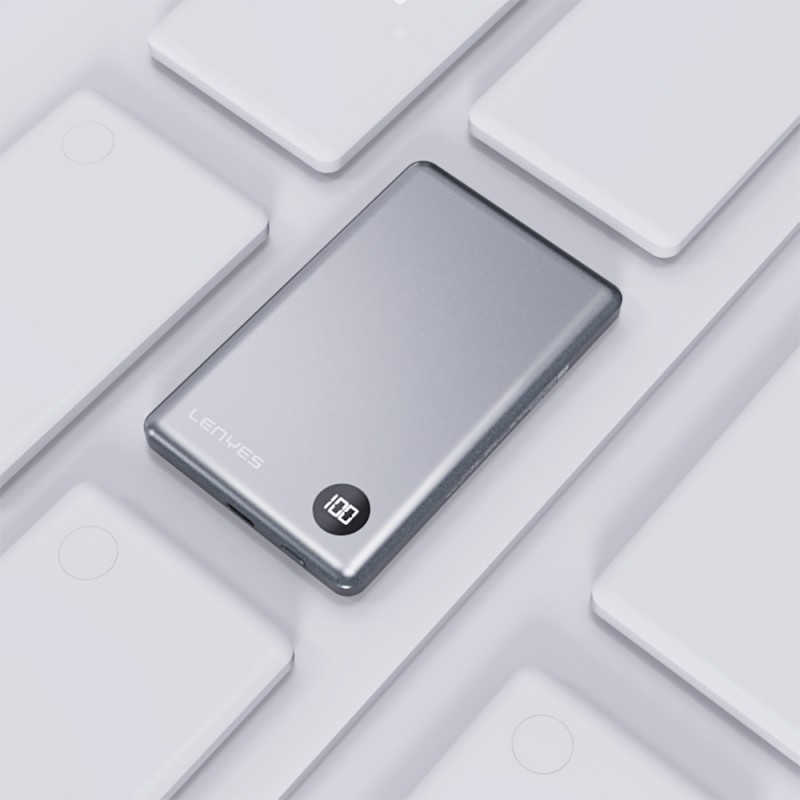 Bal-z Lenyes PW037D Ultra İnce Dijital LED Ekranlı Wireless Powerbank 5000mAh