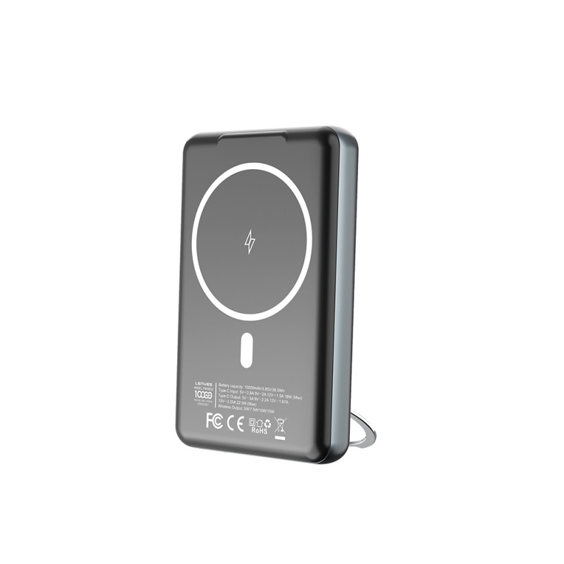 Bal-z Lenyes PW1001D PD 22.5W Hızlı Şarj Özellikli Standlı Wireless Powerbank 15W 10000mAh