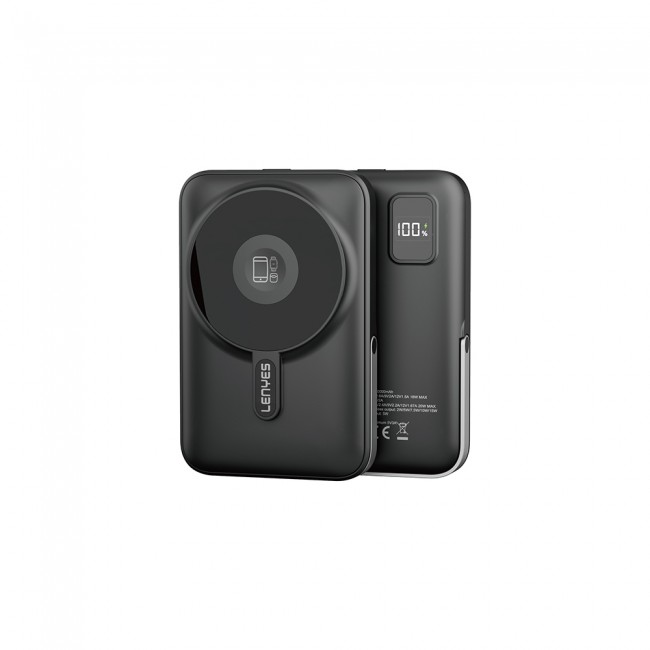 Lenyes PW1002D 20W Dijital LED Ekranlı Standlı Wireless Powerbank 15W 10000mAh Lenyes PW1002D 20W Dijital LED Ekranlı Standlı Wireless Powerbank 15W 10000mAh