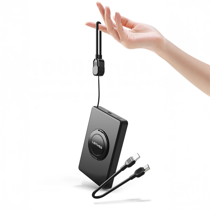 Bal-z Lenyes PW1005D Standlı Akıllı Saat Kablosuz Şarj Özellikli Wireless Powerbank 20W 10000mAh