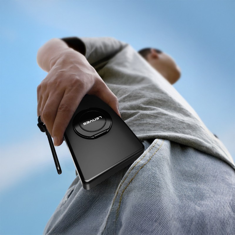 Bal-z Lenyes PW1005D Standlı Akıllı Saat Kablosuz Şarj Özellikli Wireless Powerbank 20W 10000mAh