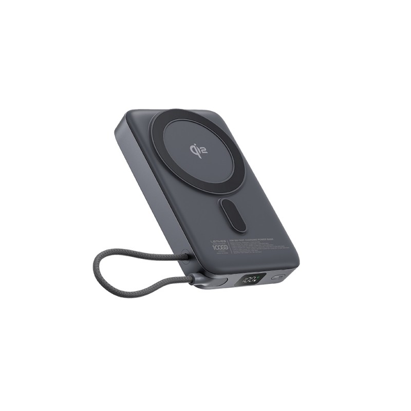 Bal-z Lenyes PW1009D PD 35W Qi2 Teknolojili Type-C Kablolu Standlı Wireless Powerbank 15W 10000mAh