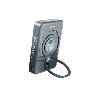 Bal-z Lenyes PW1010D PD 20W Dijital LED Göstergeli Akıllı Saat Kablosuz Şarj Özellikli Standlı Wireless Powerbank 15W 10000mAh