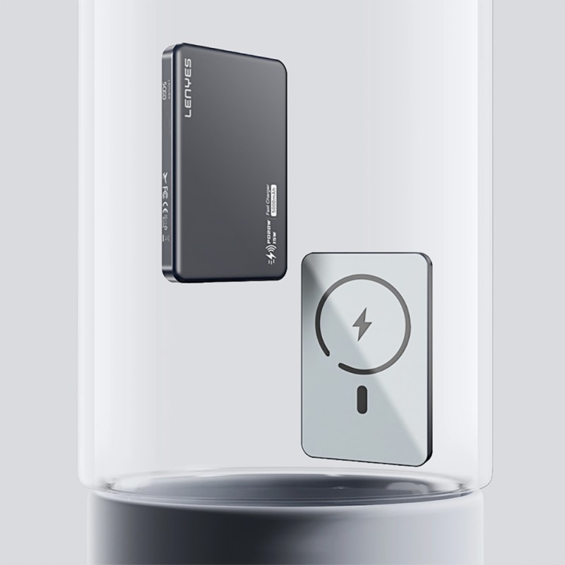 Bal-z Lenyes PW119D PD 20W Ultra İnce Hızlı Şarj Özellikli Wireless Powerbank 15W 10.000mAh