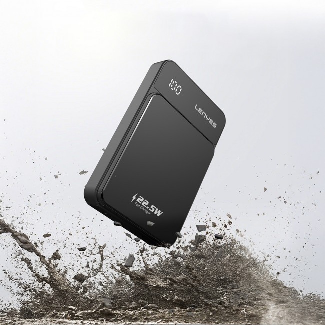 Lenyes PW126D Dijital LED Ekranlı Kablosuz Şarj Özellikli Powerbank 22.5W 10.000mAh Lenyes PW126D Dijital LED Ekranlı Kablosuz Şarj Özellikli Powerbank 22.5W 10.000mAh
